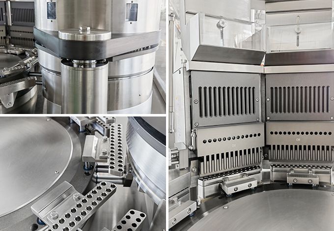 Máquina automática de llenado de cápsulas de polvo